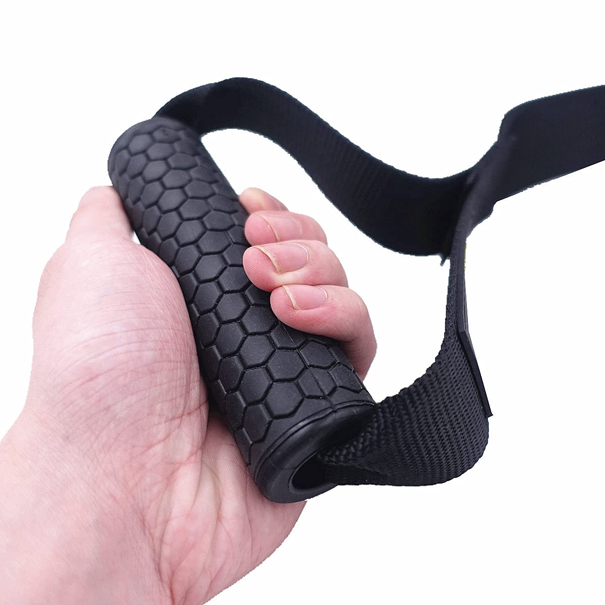 Uchwyt gimnastyczny Linka Akcesoria do kabli Maszyna do ciągnięcia Trening Arm Core Strength Training Home Sprzęt gimnastyczny (metalowy uchwyt żółty)
