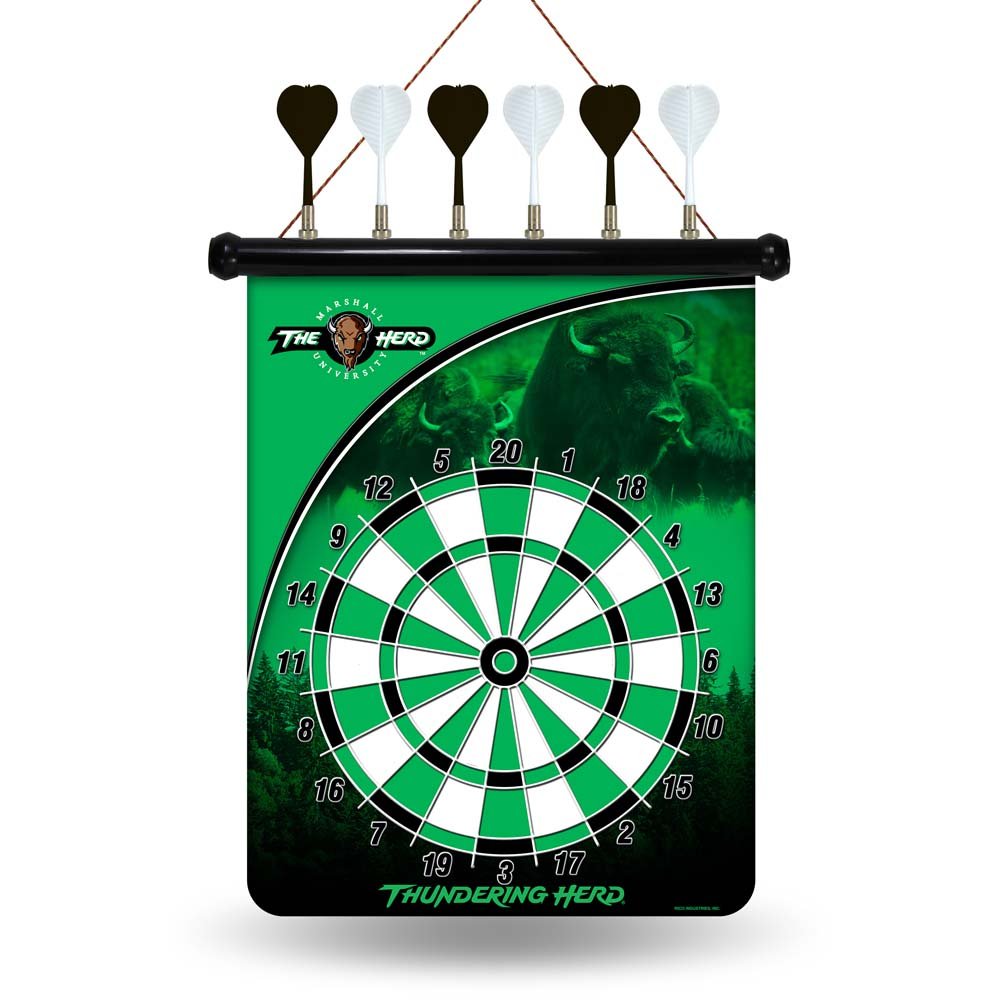 NCAA Marshall Thundering Herd Magnetic Dart Board