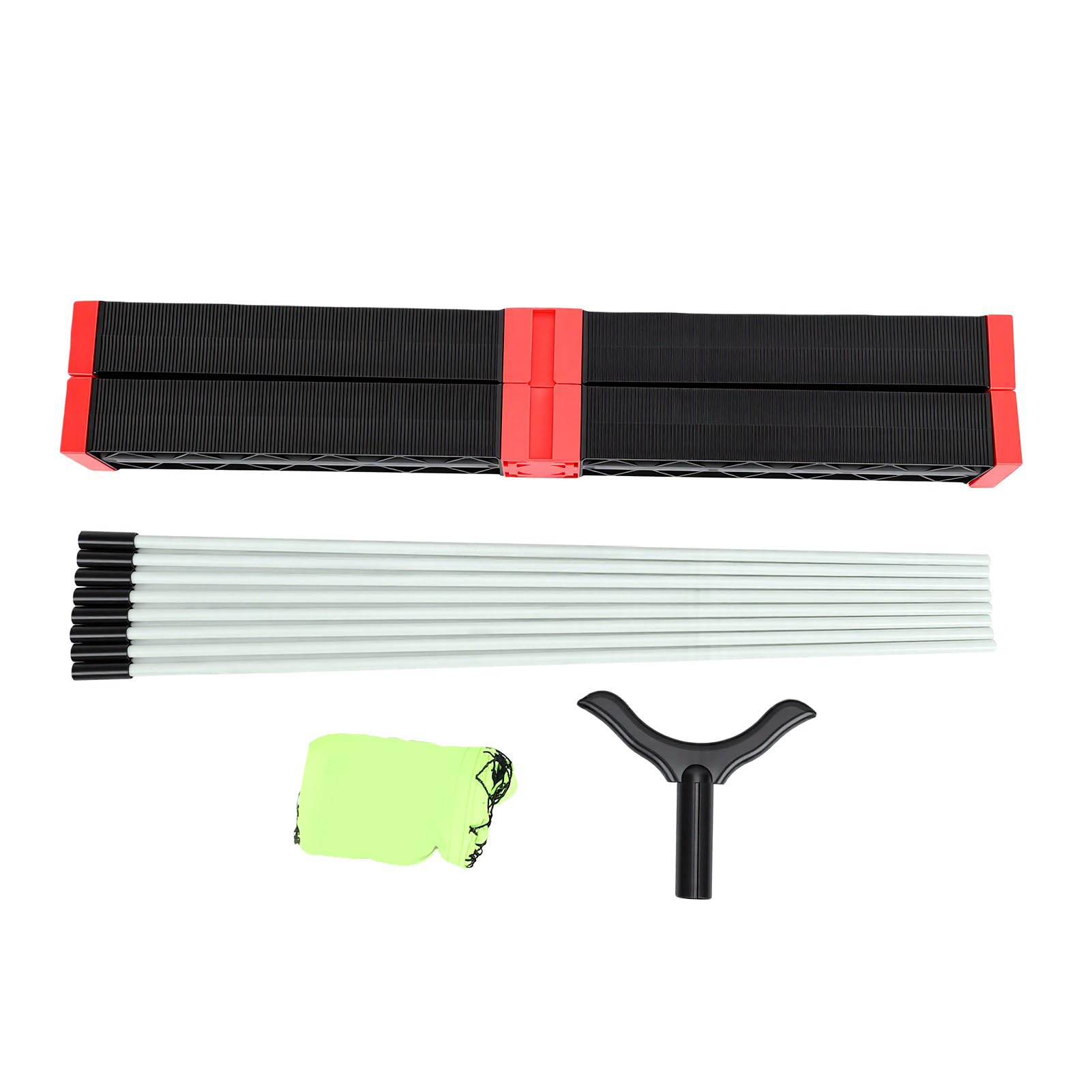Supporto per Rete da Tennis con Altezza Regolabile, Base Stabile per