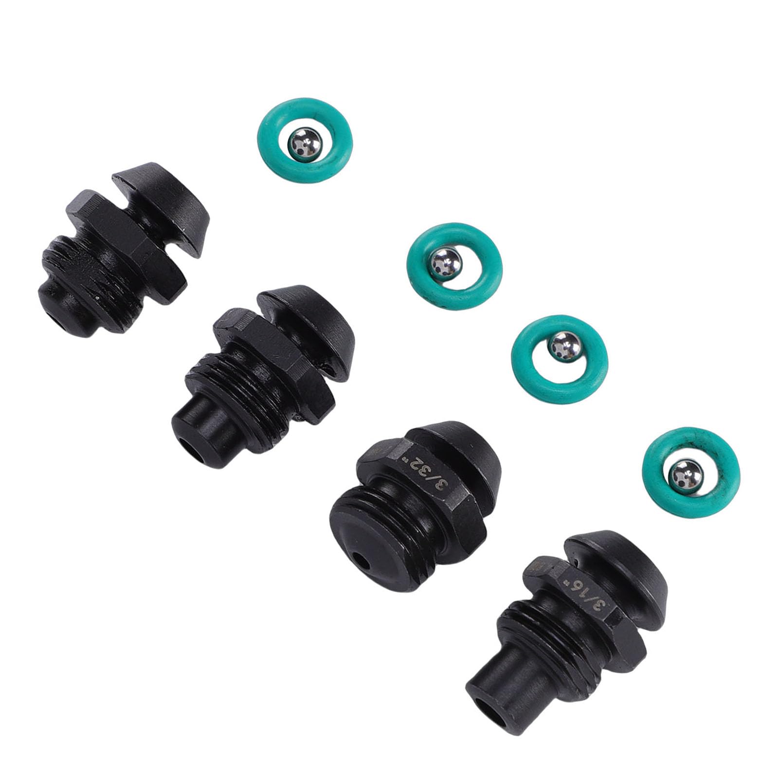 Piezas de Punta para Herramienta de Remache, Conjunto de Punta de Retención para Pistola Remachadora M12 2550 48-54-0100, Juego de 4 Piezas que Incluye Tamaños de Mandril de