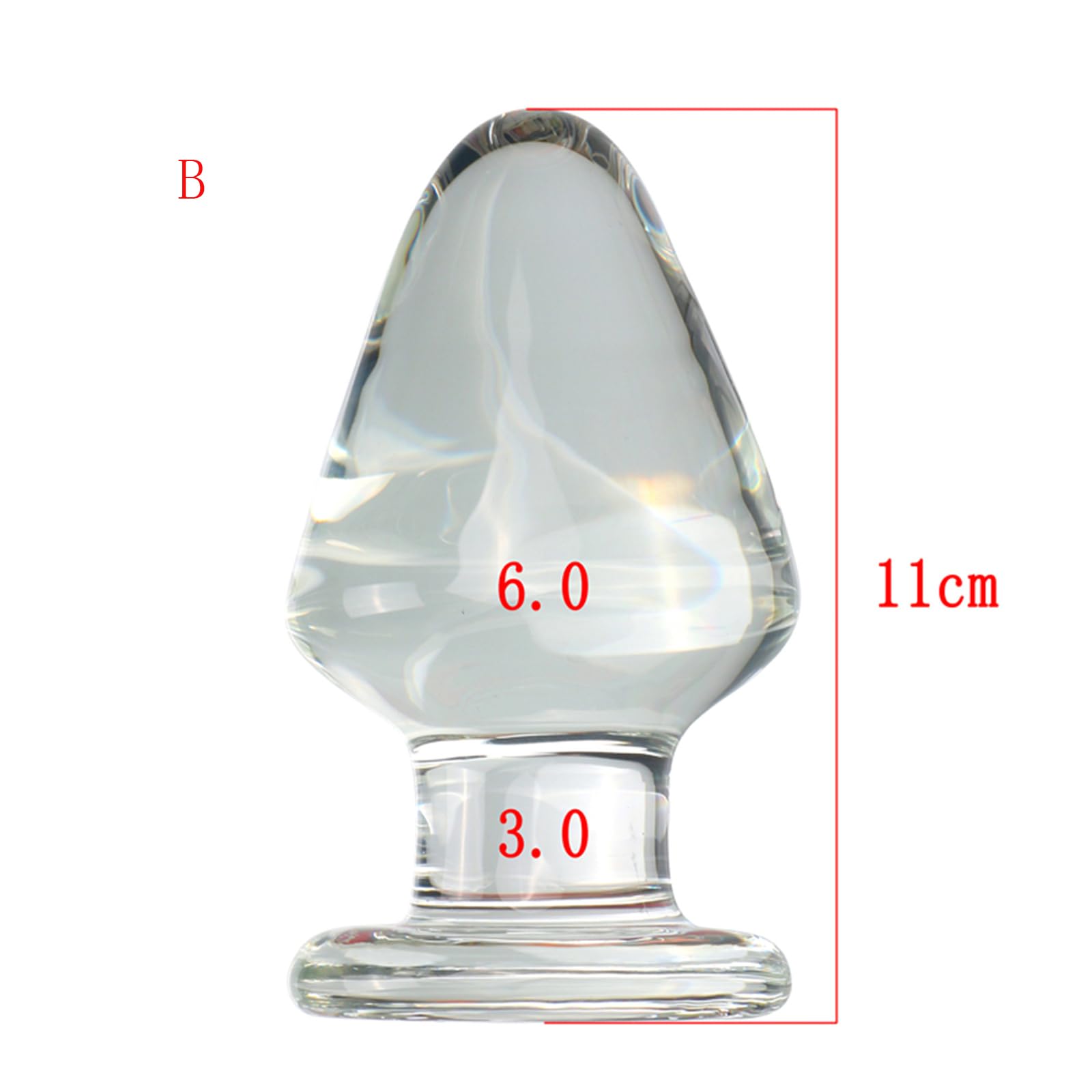 plug anal verre Glass Buttplug No. 26 main image 0