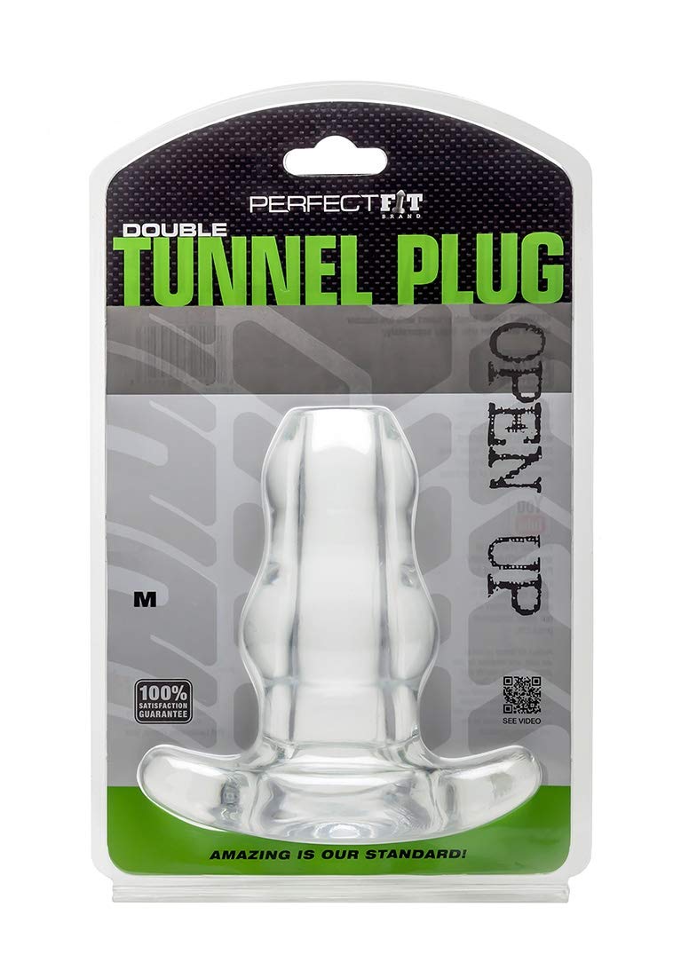 Amazon.com: PerfectFit Brand Double Tunnel Plug, Hollow Butt Plug, PFBlend,  TPR/Silicone, Use for Anal Training, Clear, Medium : Health & Household