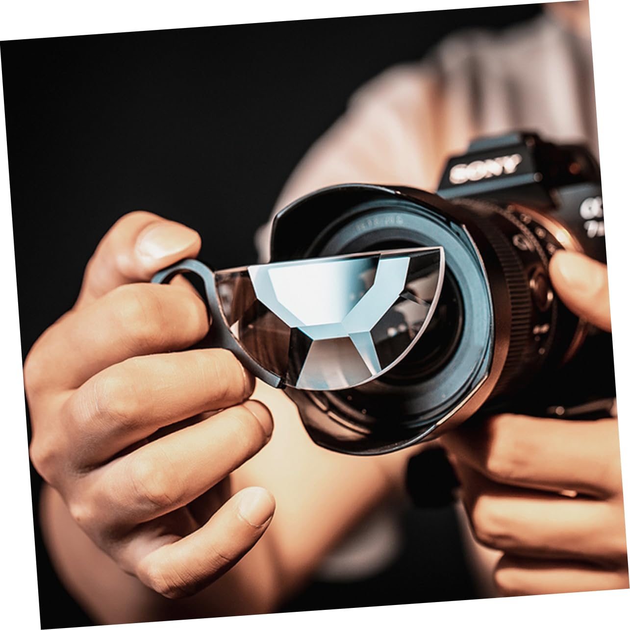 CIYODO 79mm Handheld Camera Kaleidoscope Prisms for Photography and Videos Unique Creative Effects