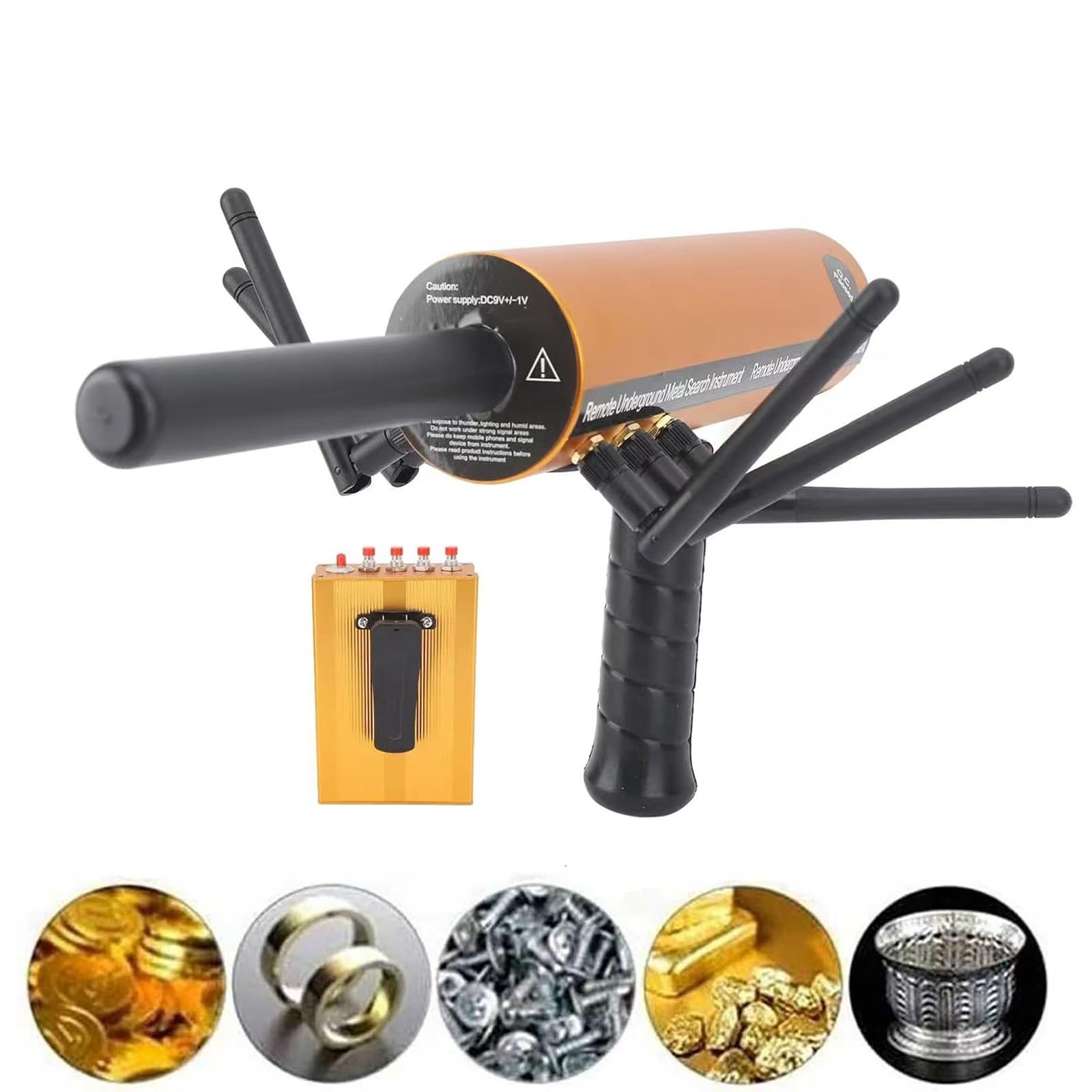 COYEUX Underground Metal Detector, Gold Locator Treasure Scanner, 25m Depth 1500m Range, with 3 Antennas, for Gold, Silver, Copper, Precious Stones