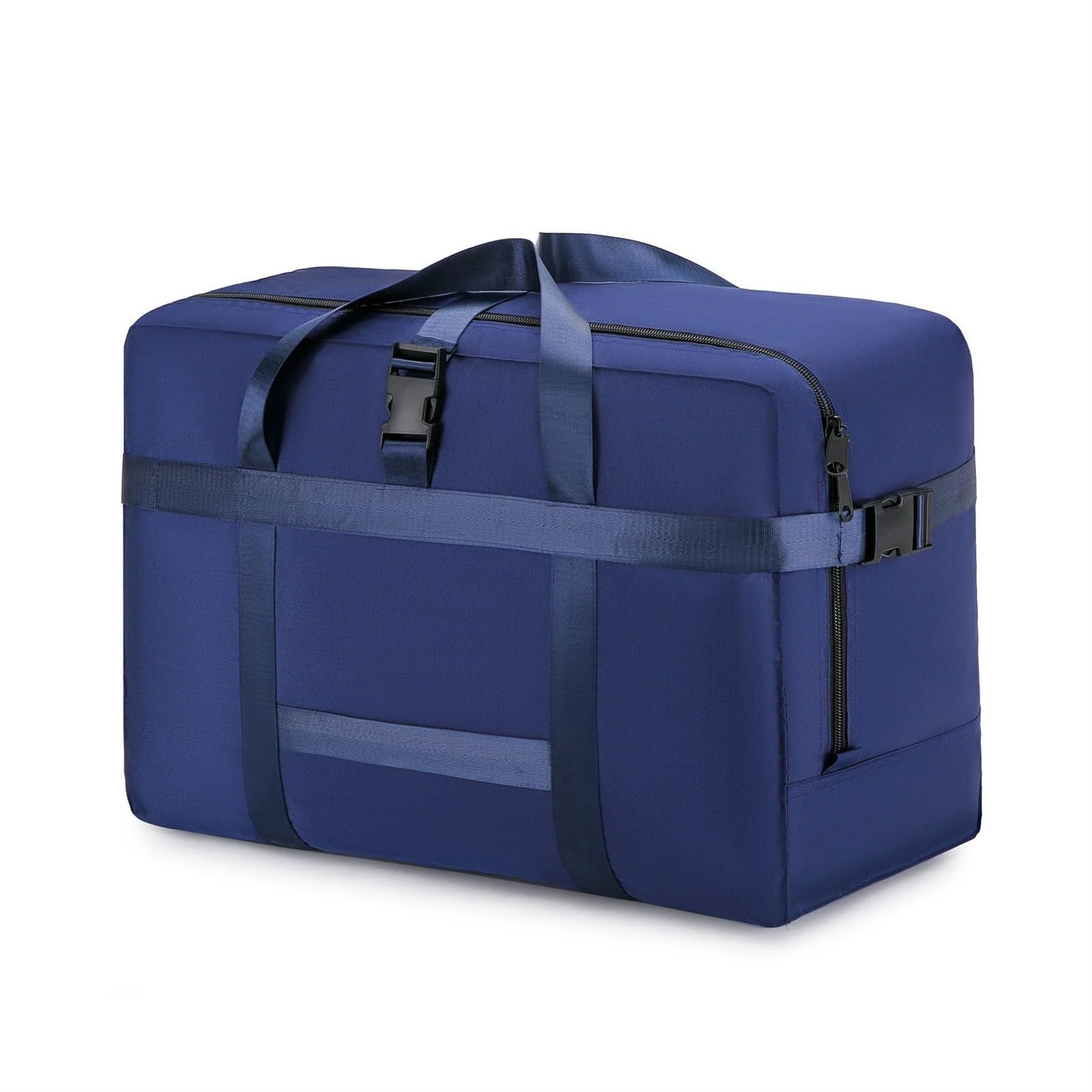 Thick Oxford Moving Storage Bag, Large Capacity Quilt Clothes Organizer Duffel Bag, Waterproof Travel Luggage Bag for Airline Checked Baggage & House Moving(Blue,60x38x32cm)