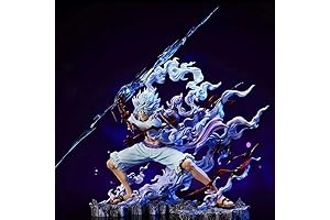 Luffy Nika Gear 5 Anime Figure with Light Ball