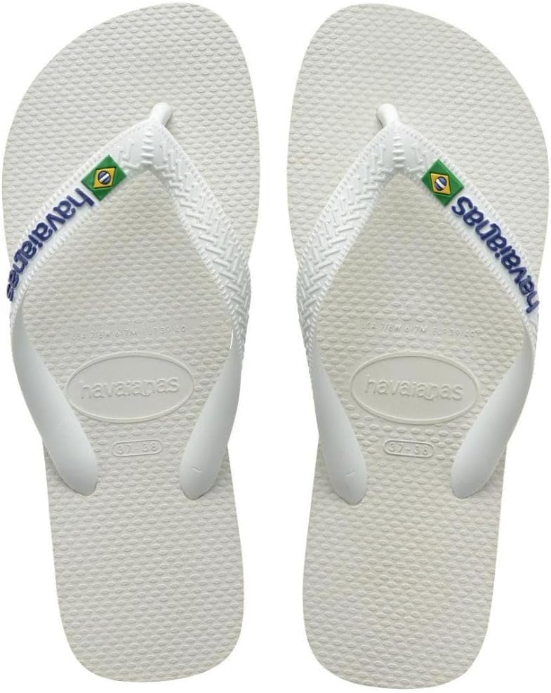 [ハワイアナス] Brasil Logo サンダル ホワイト [並行輸入品]