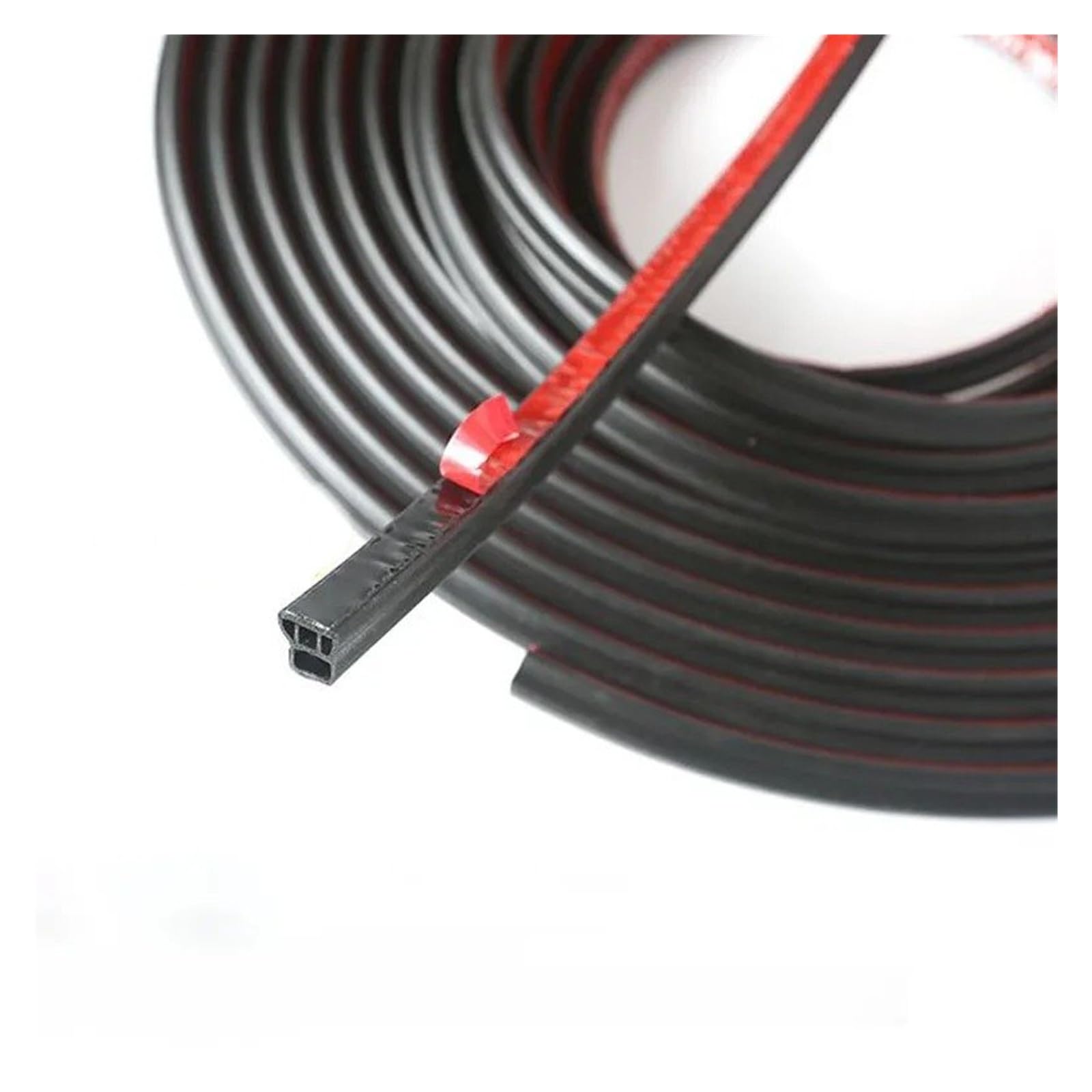 Sifusm One Color Rubber Seal Car Door Double Seal Strip Auto Rubber Sealing Strips Guard Noise Insulation Soundproof L-Type Strip(2M)