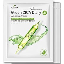 BIAIfekt GREEN CICA Diary Ampoule Maskㅣsheet face mask, KOREAN Skin care, Elastic, Hydrating, Soothing, Nourishing, Glass skins, Cooling, Premium daily, BEYOND HYDROGEL