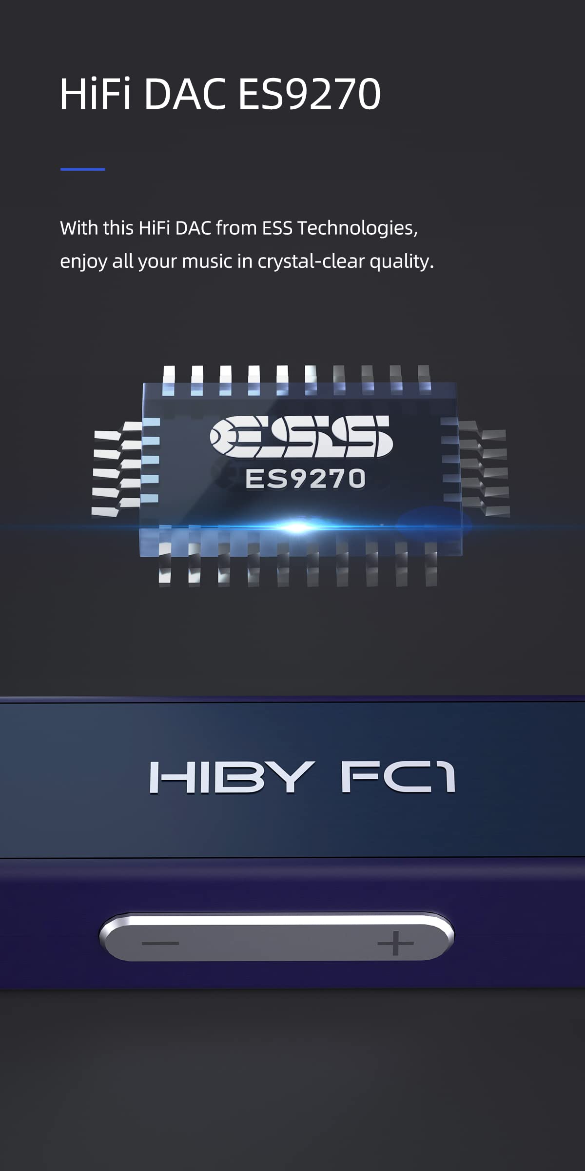 Amazon.co.jp: HiBy FC1 USB ヘッドホンアンプ ケーブル着脱式 タイプC