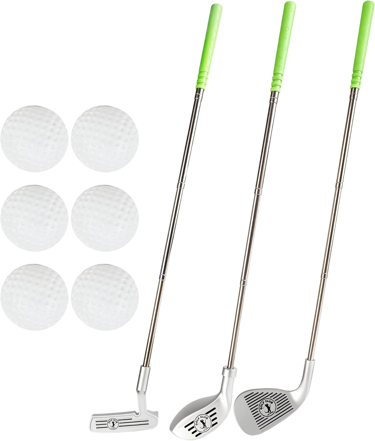 9 Pcs Kids Plastic Mini Golf Set Scalable Golf Clubs Include 3 Golf Clubs and 6 Balls for Toddlers Outdoor Indoor Educational Golf Birthday Christmas Party Gifts, 3 Styles