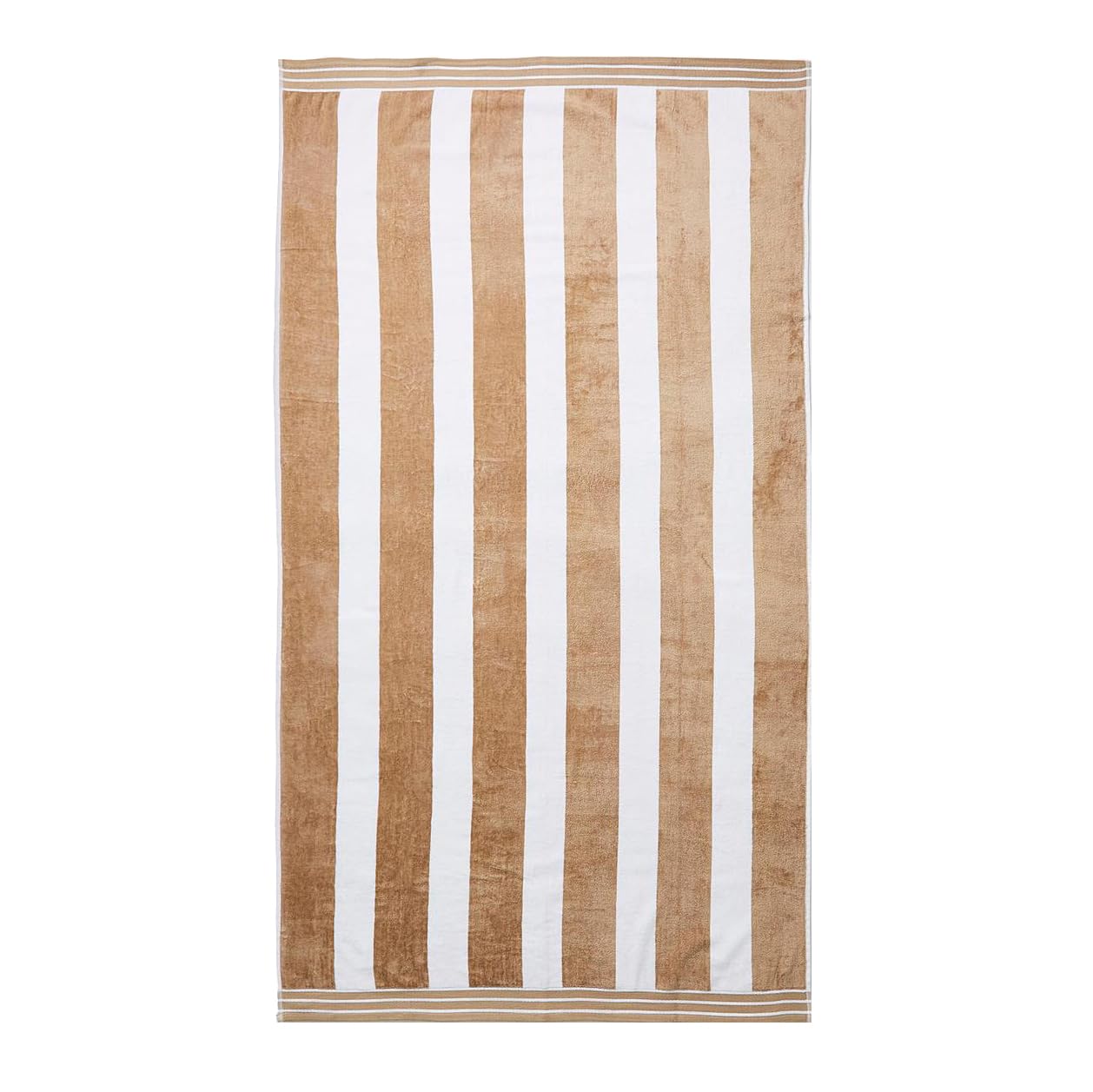 Allure Bath Fashions Jumbo Cabana Stripe Beach TowelTaupe from B&Q