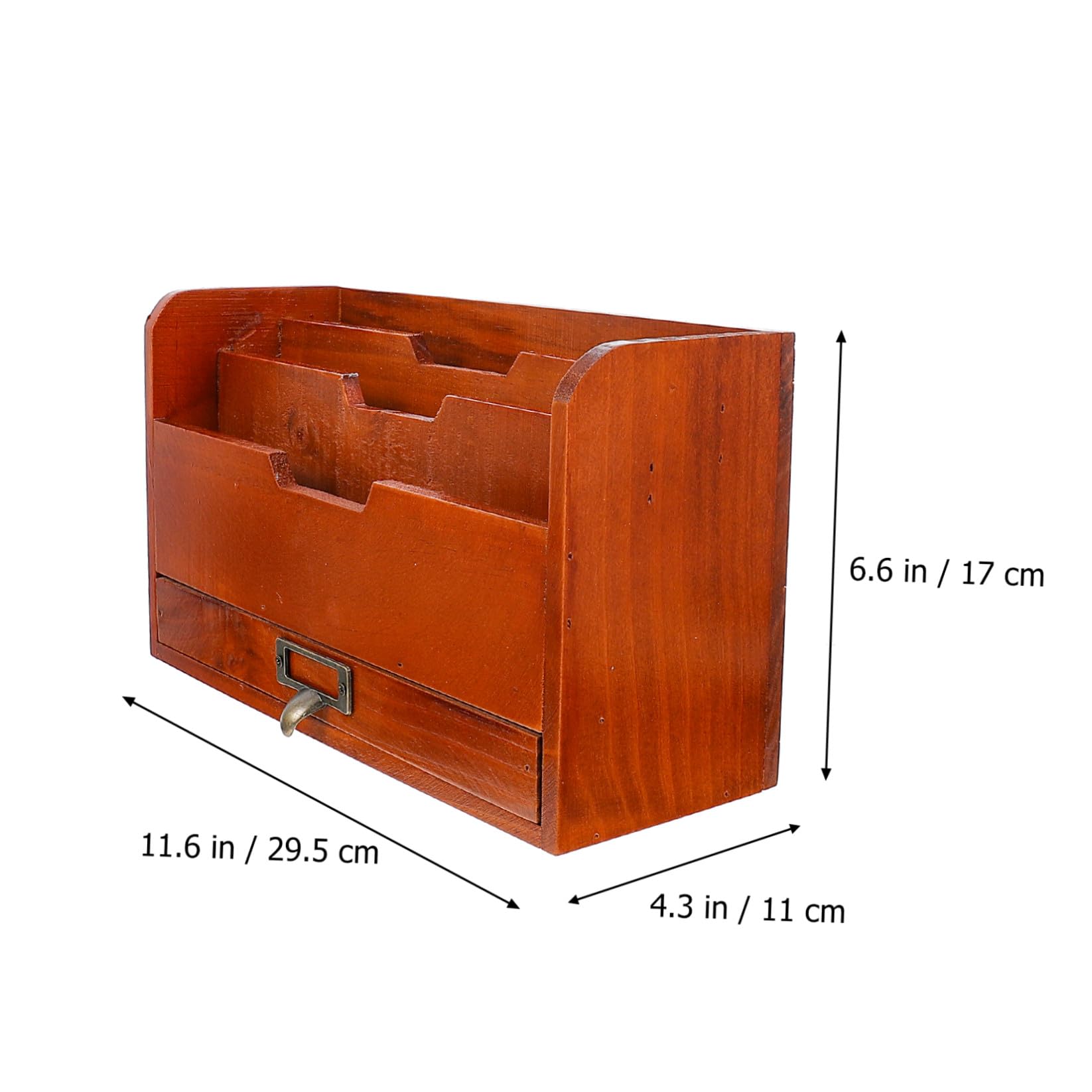 Holz Schubladenbox mit Praktischem Schubladenaufbau für Schreibtisch zur Aufbewahrung von Schmuck und Schreibwaren Robust und Verformbar