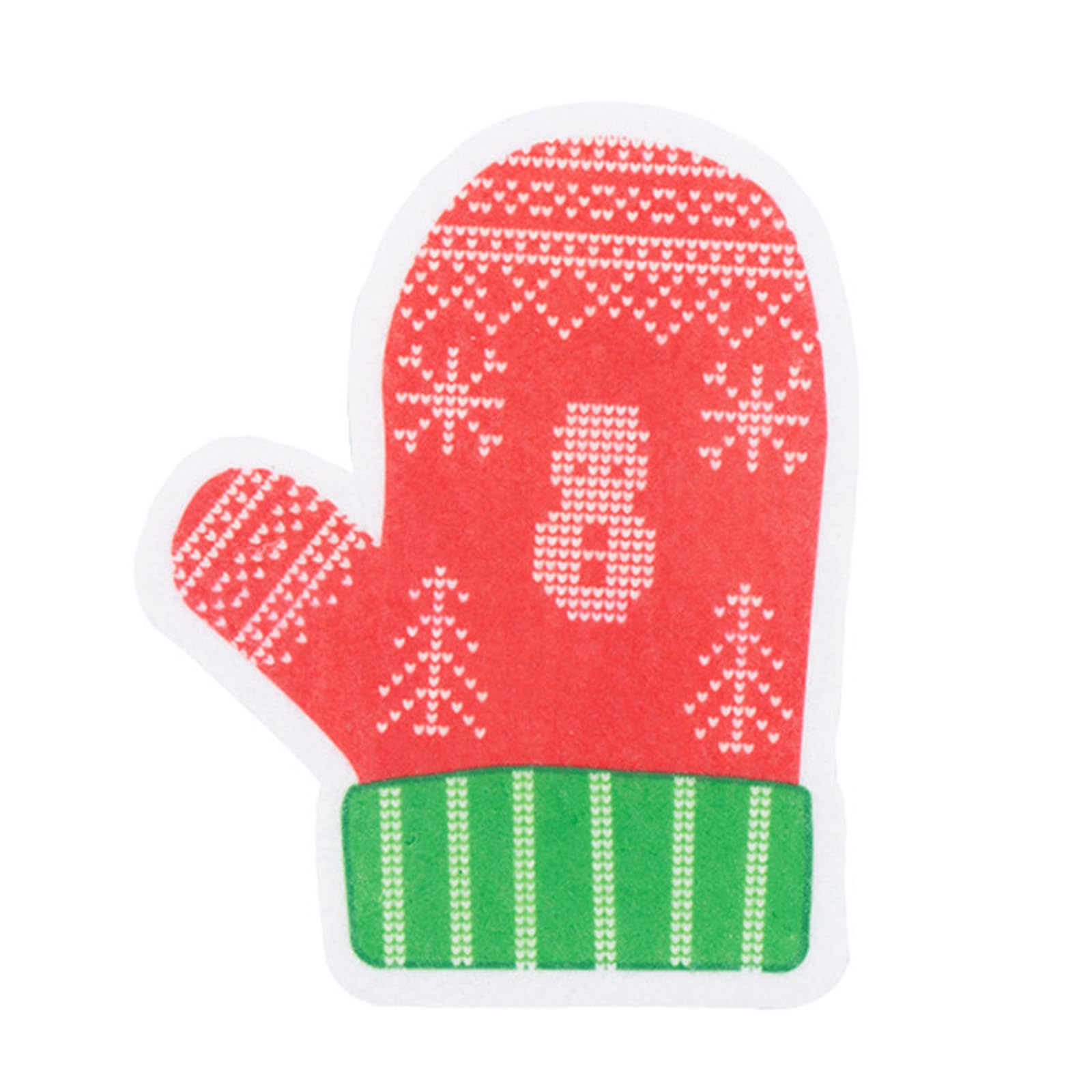 Holiday Cleaning Sponge Snowman/Snowflake/Glove/Deer Cartoon Cleaner Rubs During Christmas Christmas
