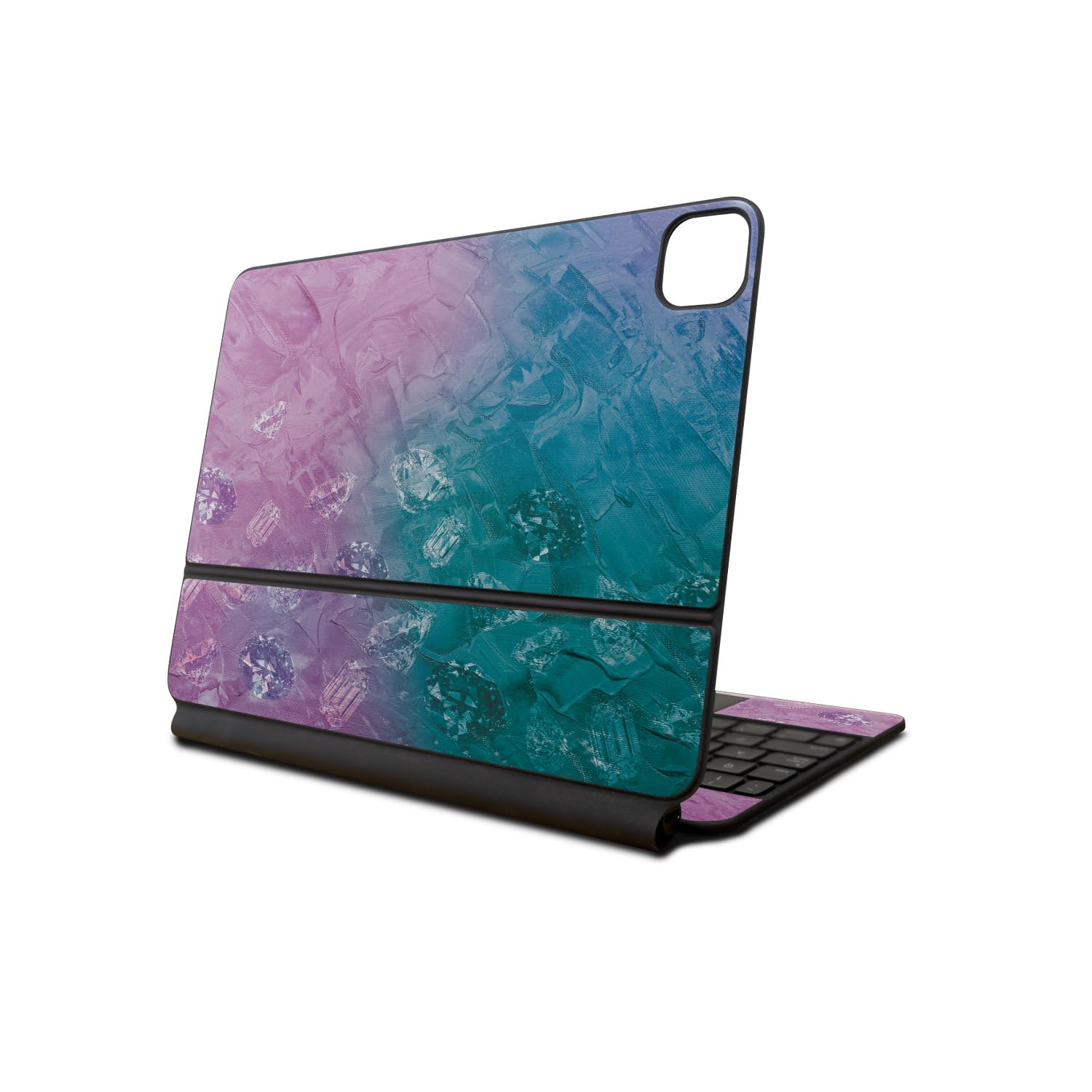 Skin Compatible with Apple Magic Keyboard for iPad Air 11-inch (M2) 2024 - Diamond Grunge - Premium 3M Vinyl Protective Wrap Decal Cover - Easy to Apply | Crafted in The USA by MightySkins
