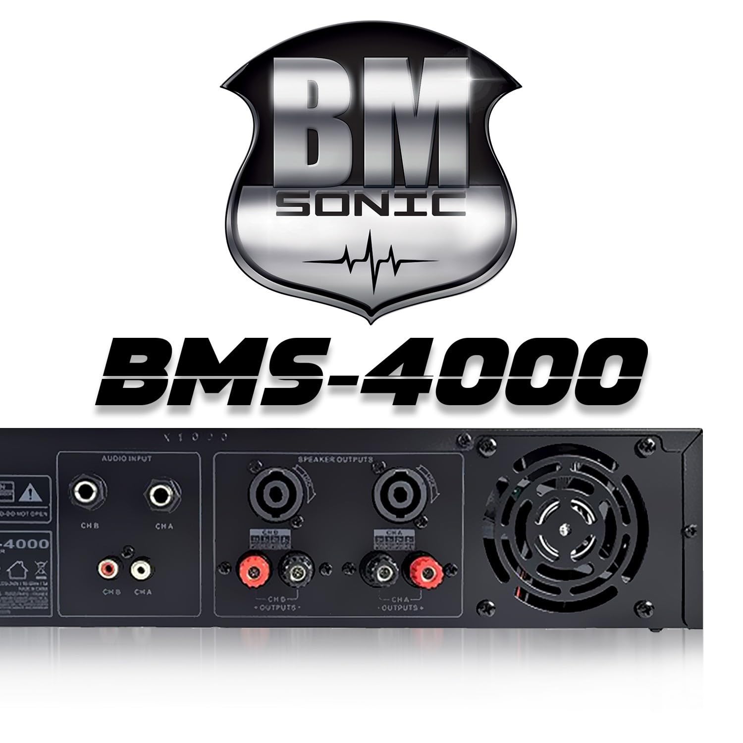BM Sonic BMS-2000 Verstärker 2x1000W - MOSFET Profi Audio
