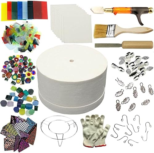 WICAND Horno de microondas de fusión de vidrio para hacer herramientas de joyería de bricolaje 15pcs Set