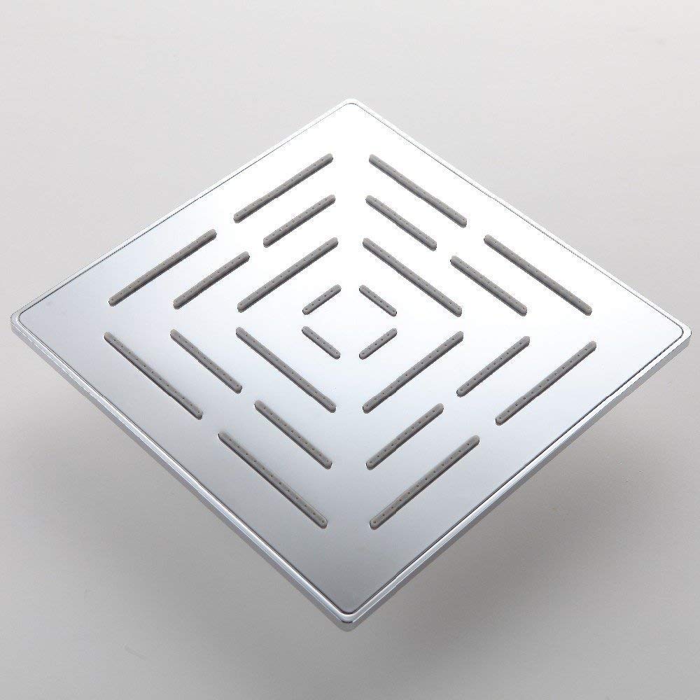 Jagger Jss2261 Amaze Slim Stainless Steel Rain Square Shower Head With Mirror Chrome Finished Without Arm, Shape - Square Dimension - 6 X 6 Inches Without Arm