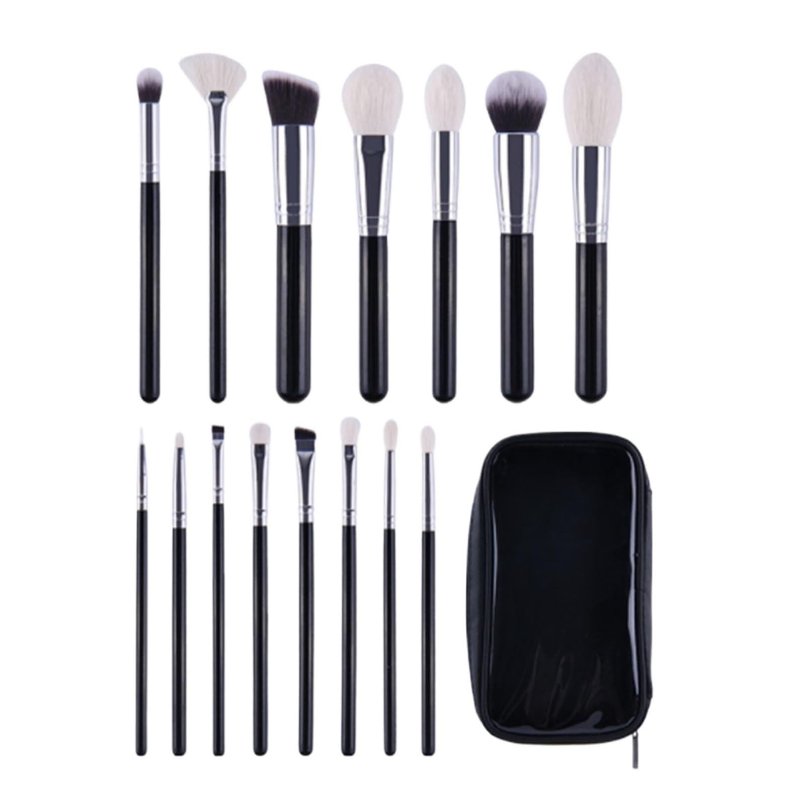 Pinselset Makeup Make-up Pinsel Set Foundation Concealer Lidschatten Make-Up Pinsel 15 Stück Make Up Pinsel für Buffing(with Brush Bag)