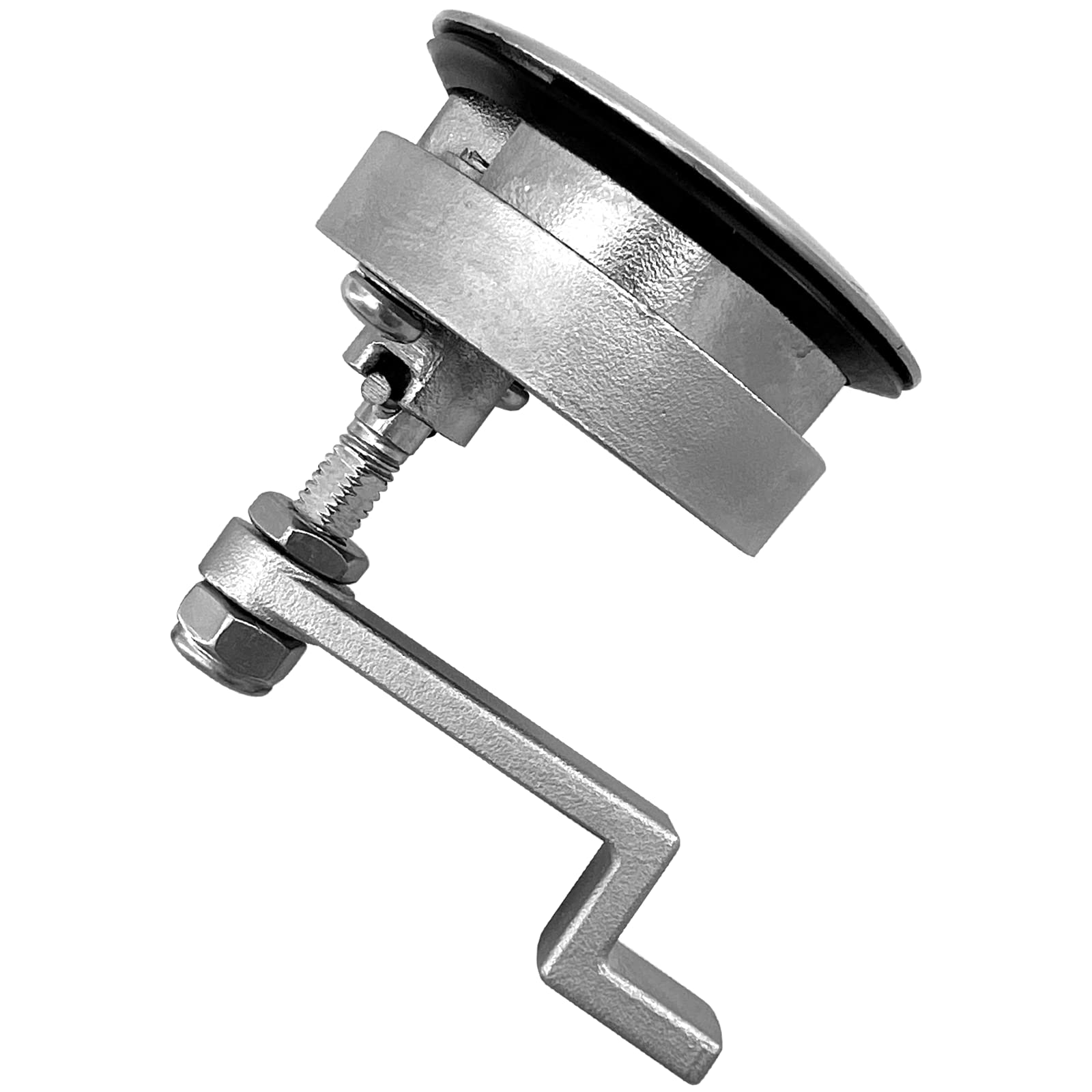 ISURE MARINE Fibbia da pavimento, in acciaio inox, con manico di sollevamento, fibbia a pavimento, fibbia a scomparsa, chiusura con chiave, 2 pezzi