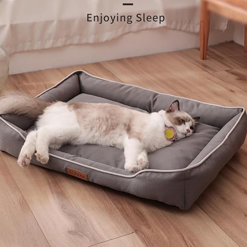 Miniatura 5 de Cama ortopédica de espuma viscoelástica para perro con cojín, tela Oxford duradera, funda extraíble lavable, sofá para mascotas para perros y gatos