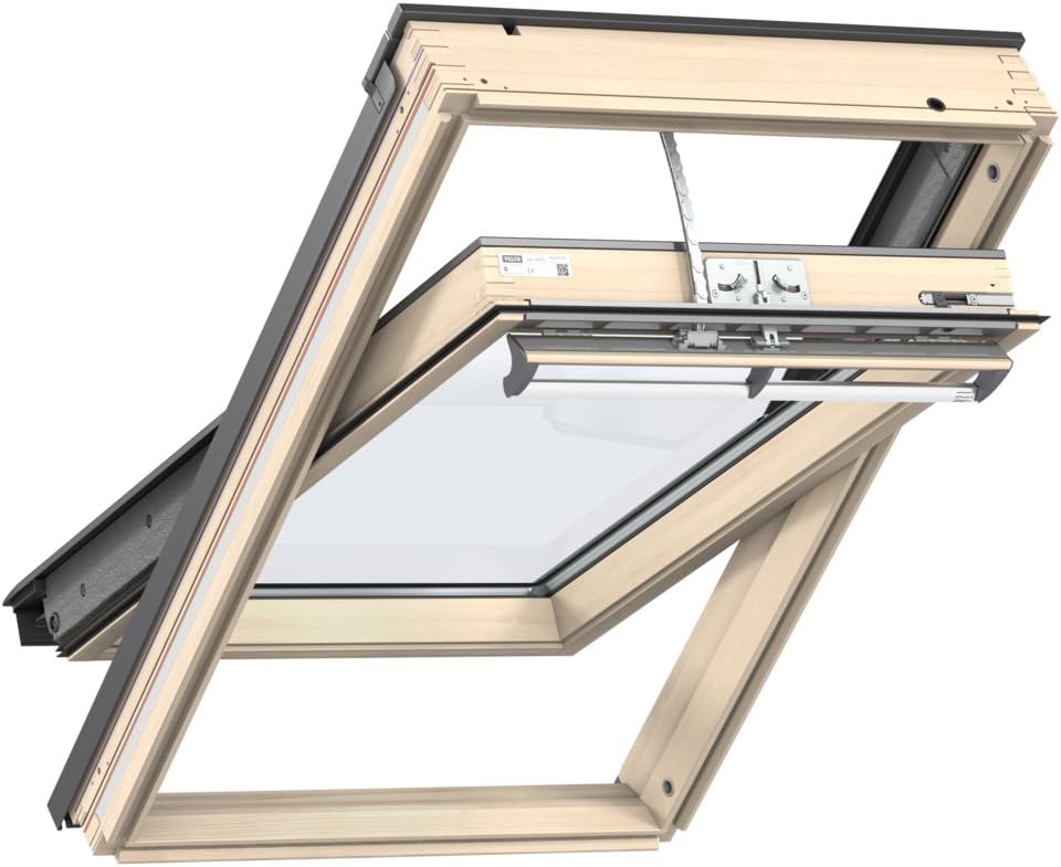 VELUXGGL CK04 3070 Pine Laminated Centre Pivot Roof Window 55x98cm