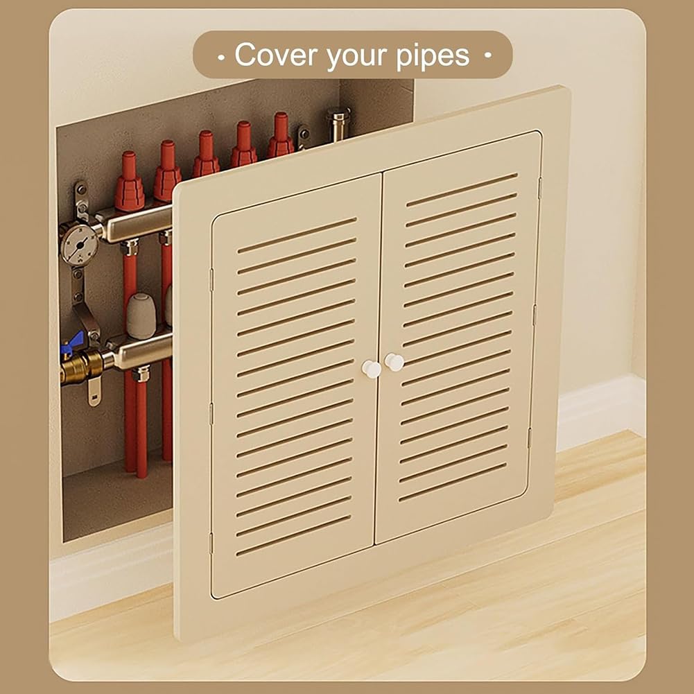 Panel De Acceso Ventilado para Paneles De Yeso, Puerta Decorativa Color Avena para Servicio Eléctrico Y De Plomería, Paneles De Acceso para Paneles De Yeso para Plomería,L70*h60cm