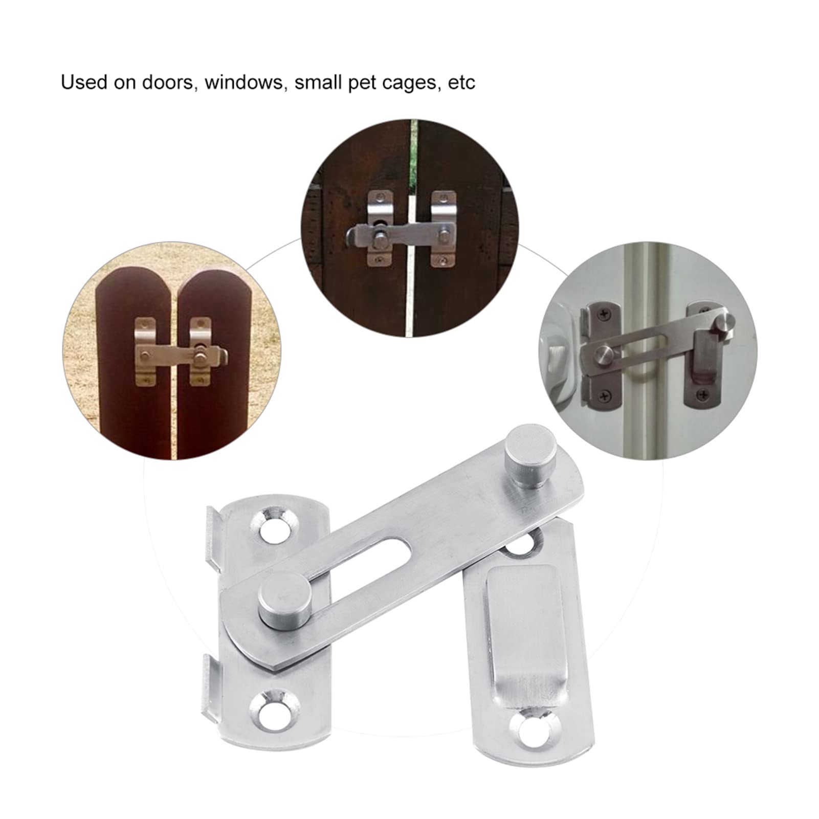 Pestillo De Acero Inoxidable Para Puertas – Cerrojo Fuerte, Indeformable, Para Jardín, Baño, Dormitorio O Mascotas