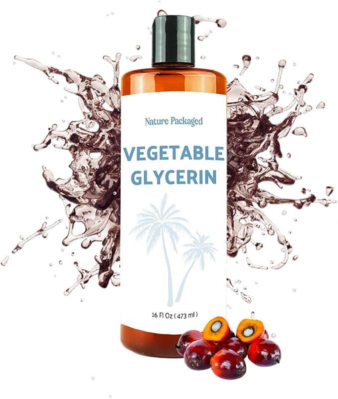 Glicerina vegetal Nature Packaged para cuidados da pele e formulações cosméticas, grau USP, 473 mL