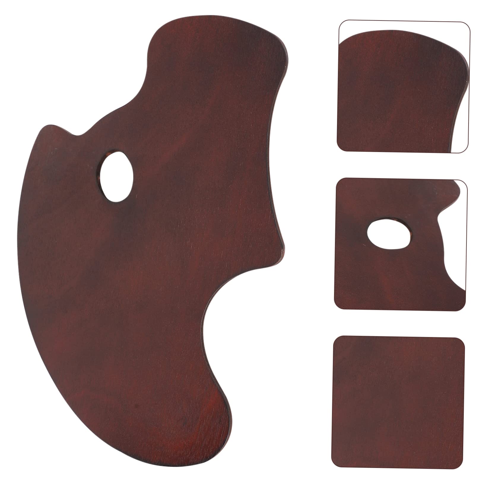 Holz Mischpalette für Selbstgemacht Kunstmalerei, 1 Stück Farbmischbrett