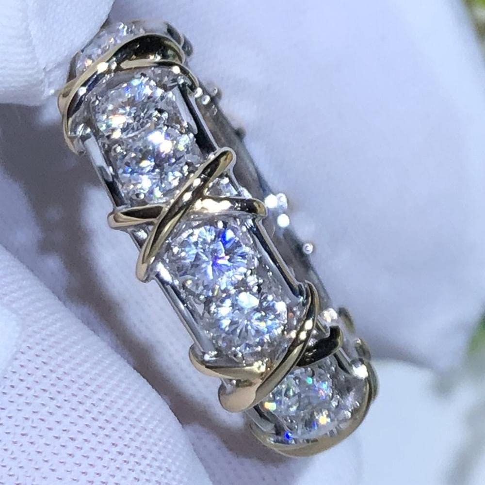 Karriter diamond Ring 925 Sterling Silver Jewelry Engagement Wedding Band Lab diamond Rings For Women Men Party Accessory Gift - Image 2