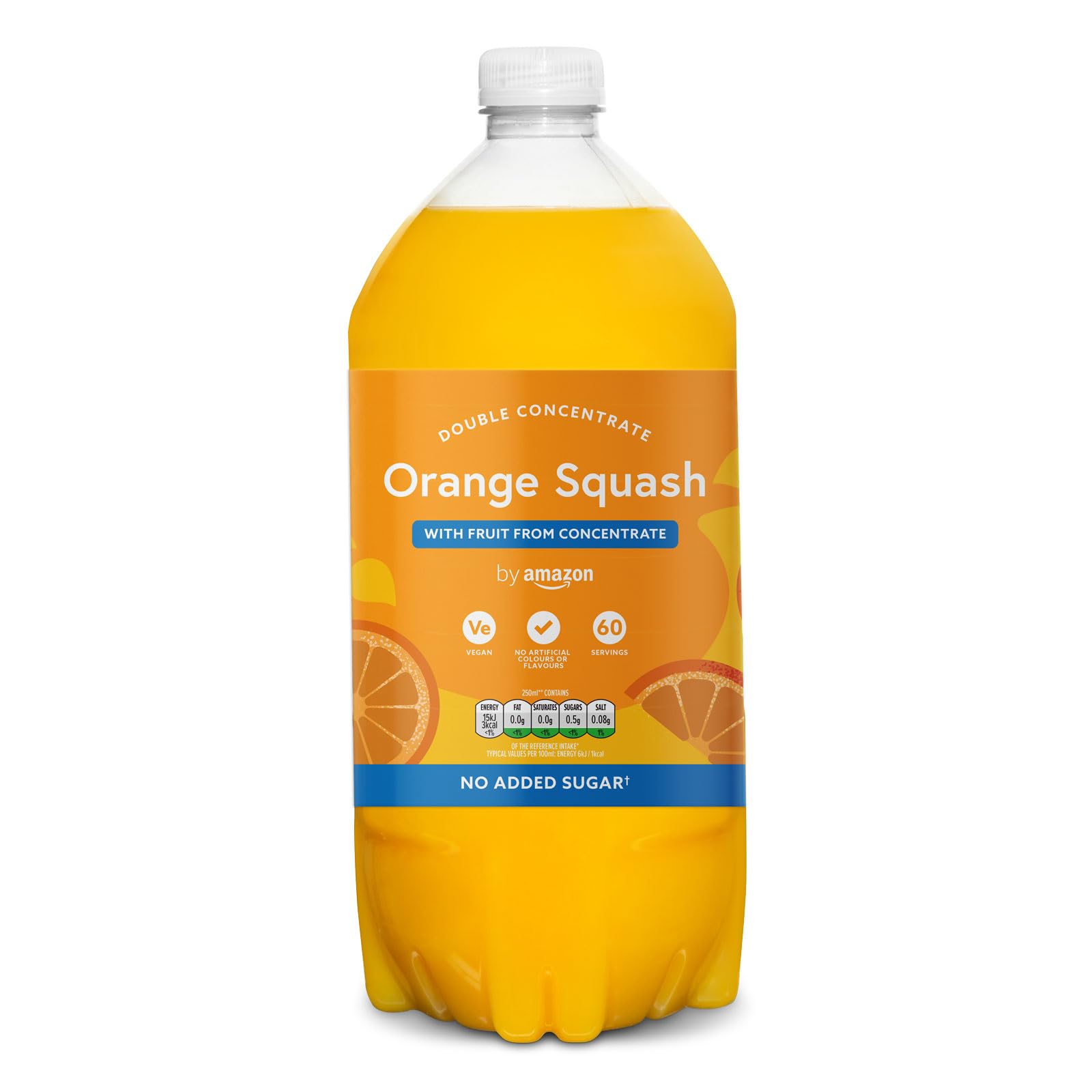 by Amazon Orange Squash Double Concentrate, 1.5LCompact by Design (Certified by Amazon)