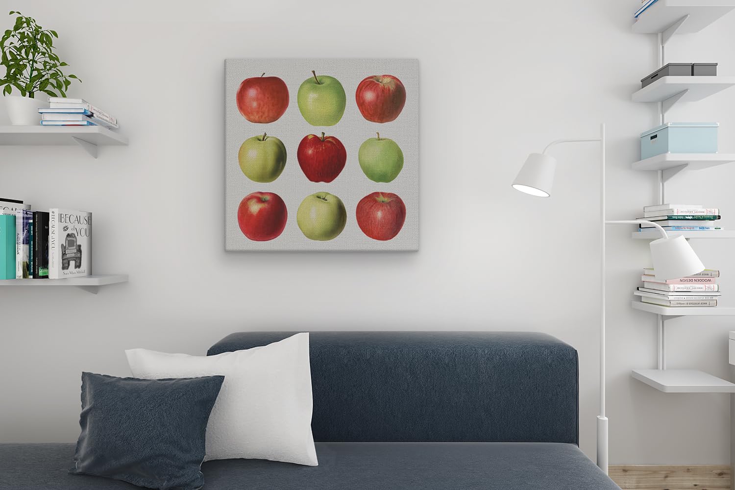 Artaza Cuadros Decoración Salón Modernos Manzanas - 70x70 cm - Cuadros Decorativos Cocina Pared - Decoración Hogar Frutas - Lienzos Salon