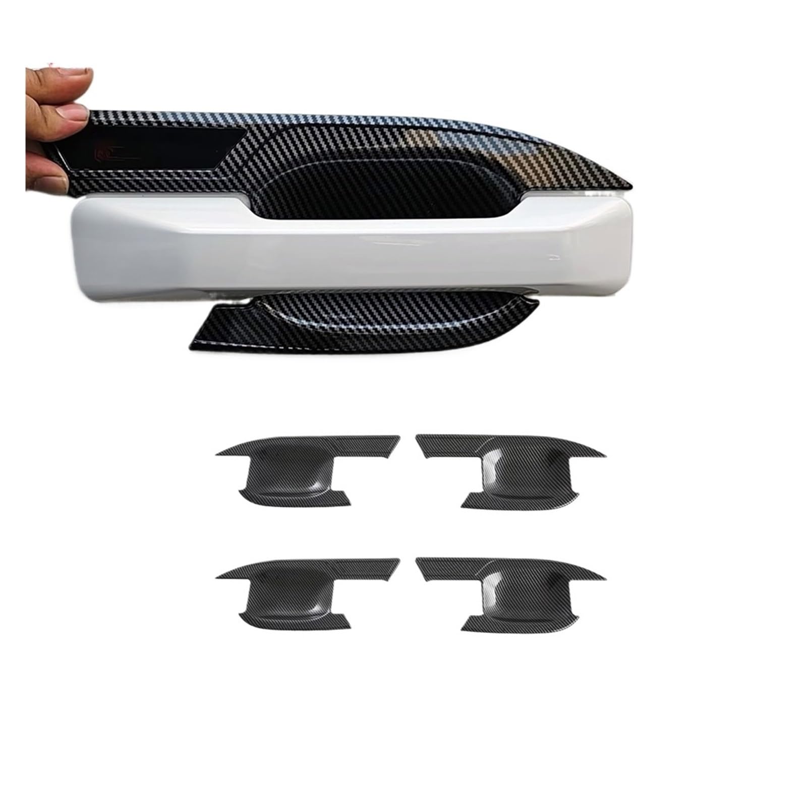 Osłona zewnętrznej klamki drzwi bocznych, Compatible With Hyundaia Santa Fe 2024-2025(Carbon Fiber Color)