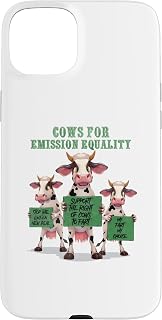 iPhone 15 Plus Cows for emission equality stop the green new deal my fart Case