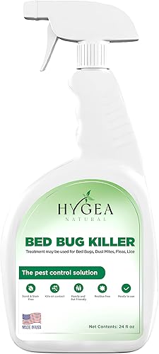 Miniatura 12 de Hygea Natural - Aerosol natural para piojos, ácaros y chinches para viajes - Tamaño aprobado por la TSA – Apto para niños y mascotas – Resultados