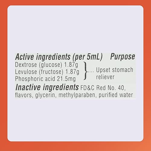 Miniatura 4 de Formula EM Genérico para Emetrol para aliviar las náuseas y el malestar estomacal sabor a cereza, 4 onzas, paquete de 3 botellas en total de 12 onzas