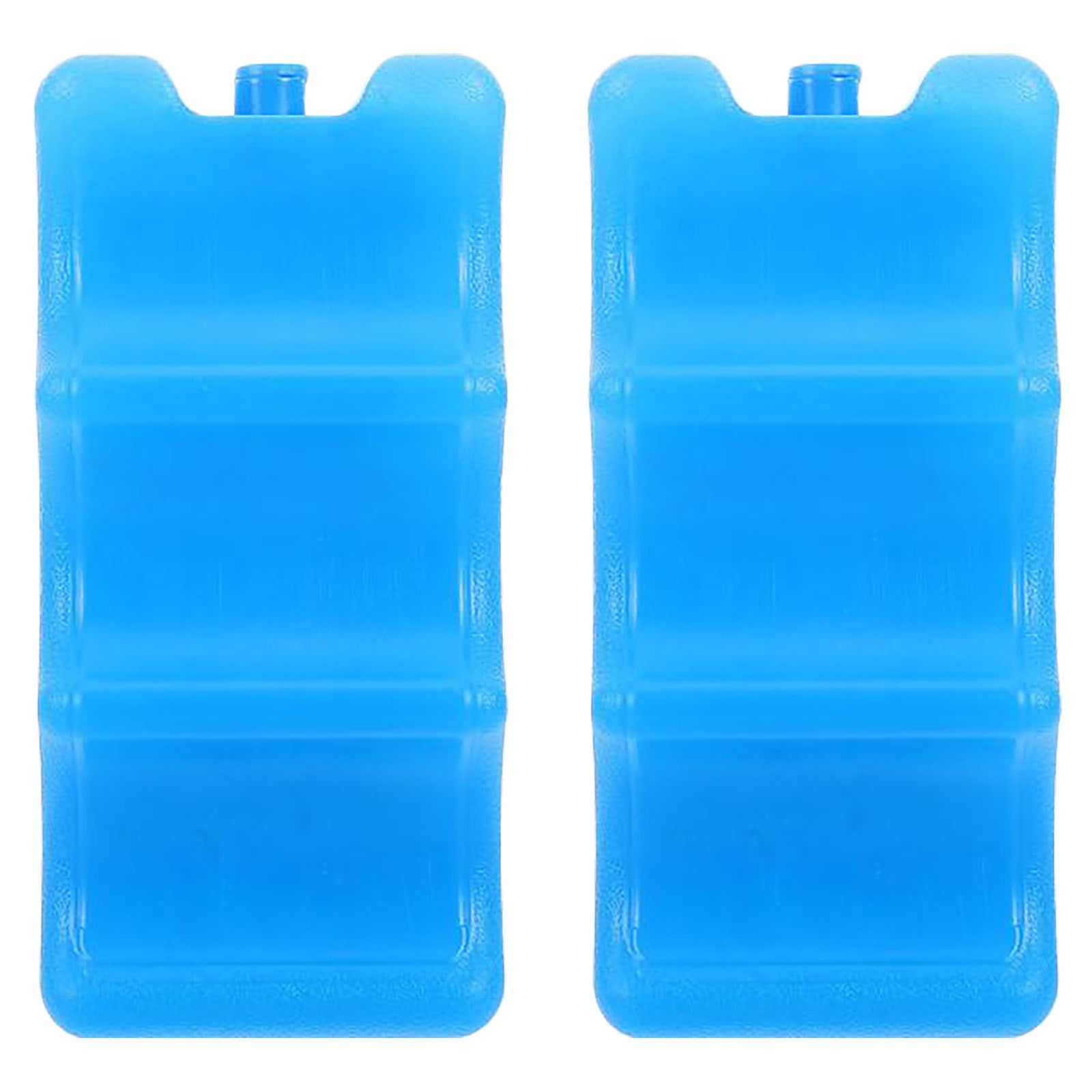 Lot de 2 boîtes à Glace réutilisables : Blocs réfrigérants, Pochettes de congélation, glacières Portables pour climatiseur/Ventilateur, boîtes à Lunch de Pique-, Bleues, 600 ML