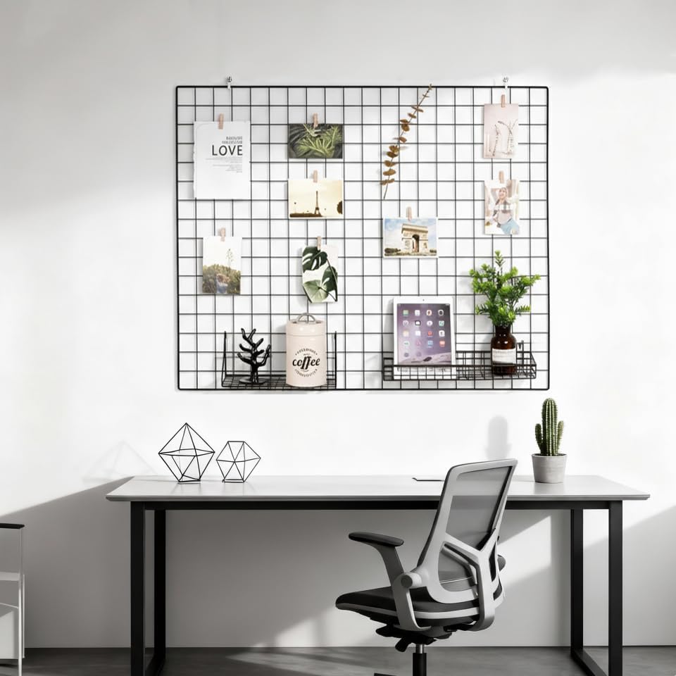 Amazon.com: Kaforise Vinyl Dipped Wire Wall Grid Panel