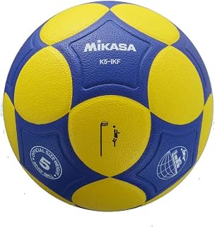 Mikasa Korfball K5-IKF - Pelota de Baloncesto, Color Amarillo/Azul, Talla DE: 5