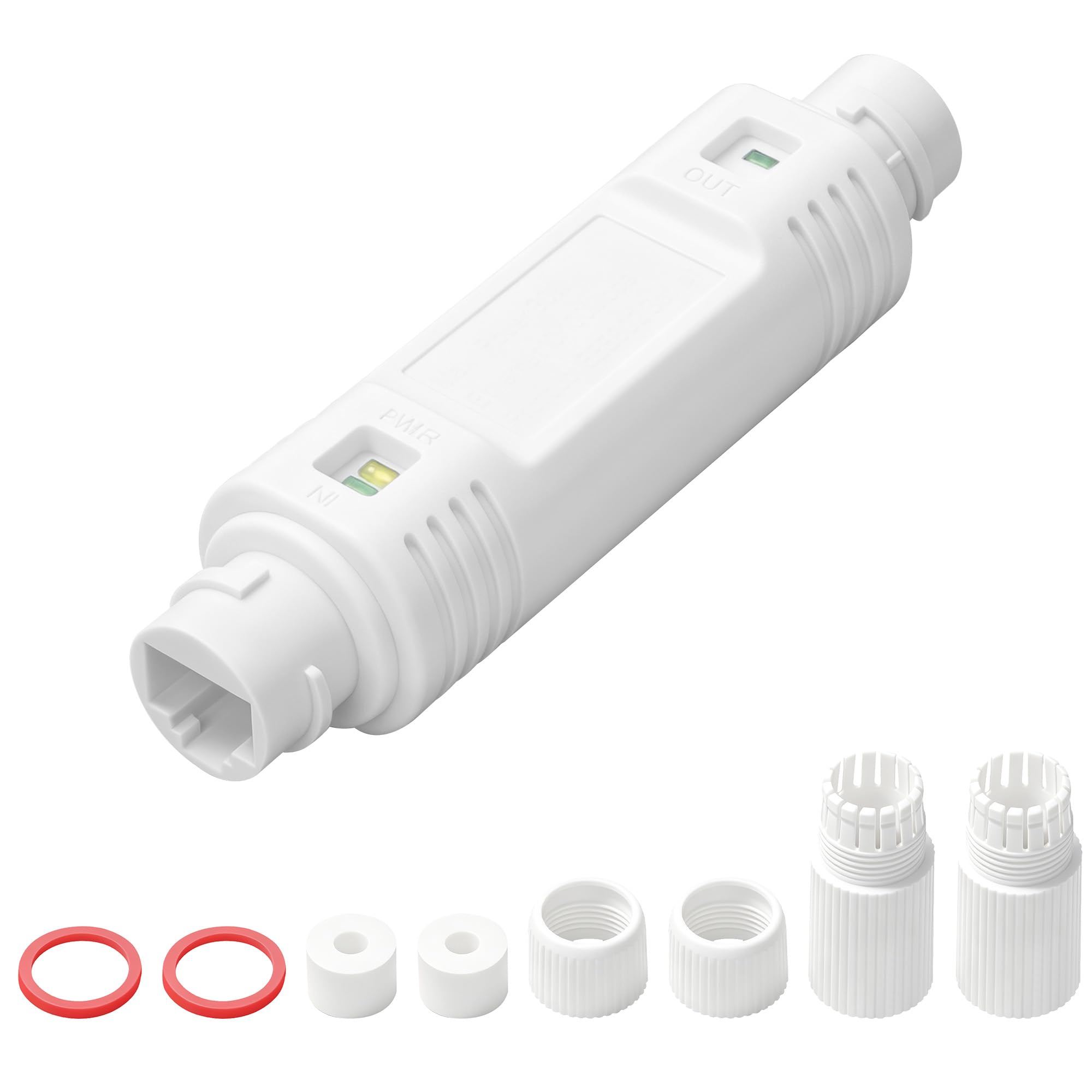 TIENFOKOTA 100Mbps PoE Extender,330Ft Outdoor PoE Extender 30W