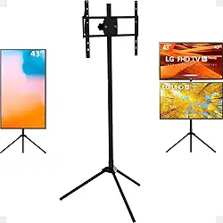 Pedestal Suporte Para Tv Tripe Sem Bandeja Apoio De 22 a 55 Polegadas Tv Vertical