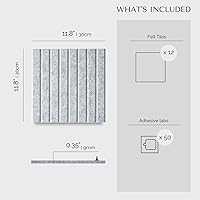 Vista 5 de Large Bulletin Board 48x36- Office Wall Organizer Replace Your Old Cork Boards for Walls for Office Decor -12-Pack Felt Wall Panels to Use in Home