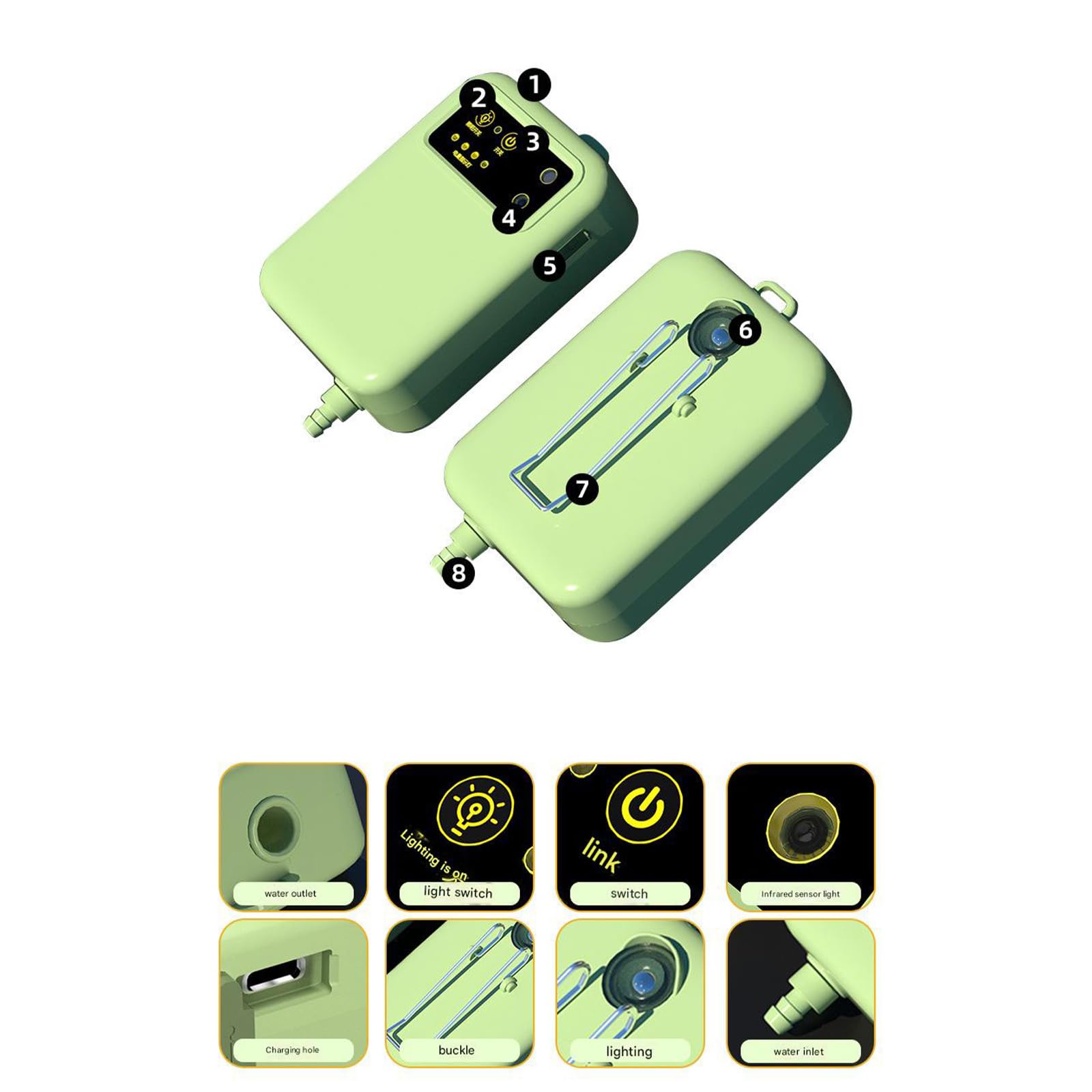 Ventilateur d'eau portable à transfert rapide et à faible entretien pour aquarium - Transfert rapide - Faible entretien pour aquariums