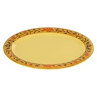 Vista 17 de G.E.T. OP-120-MIX - Plato ovalado de melamina para servir, 12 x 9 pulgadas, surtido (juego de 12)