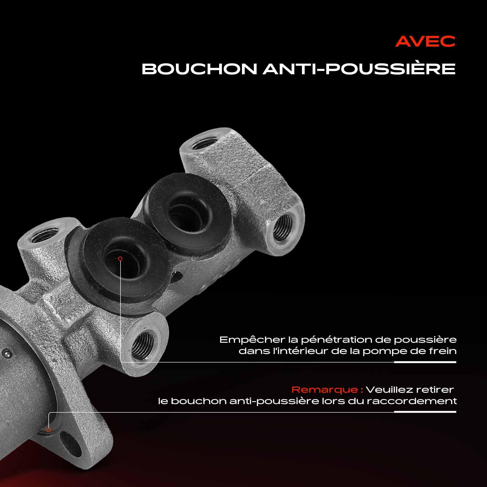 Frankberg Maître-cylindre de frein 357611019B | Compatible avec: Transporteur IV Coffret 70A 70H 70J 7DA 7DH, P.a.s.s.a.t Variant 35I 3A5, Tolède I 1L2