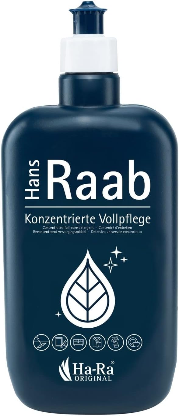 Hans Raab Concentrated Full Care Original 500 ml I Universal Cleaner for Household, Garden and Car I Economical, Versatile, Environmentally Friendly and Skin-Friendly I Raw Materials Good Biodegradable