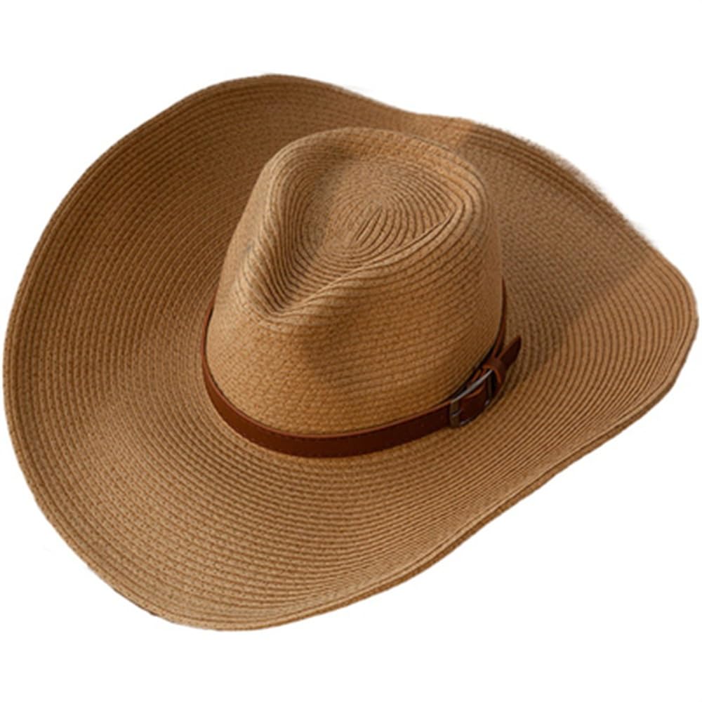 Cappello di Paglia Estivo da Uomo Cappello da Saluto al Sole Estivo da Uomo Cappello Estivo Casual in Paglia Traspirante(#1,M)