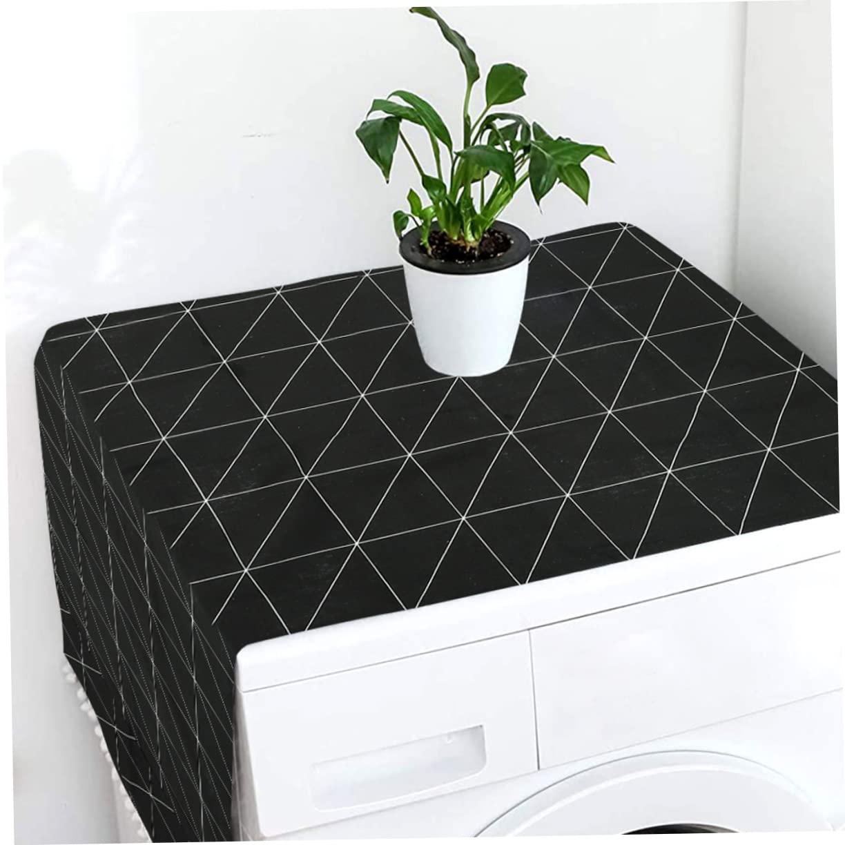 Hemobllo 4pièces Housse De Réfrigérateur Et Machine à Laver Couvercle Anti-poussière Avec Poches De Rangement Design Moderne Et Ventilation