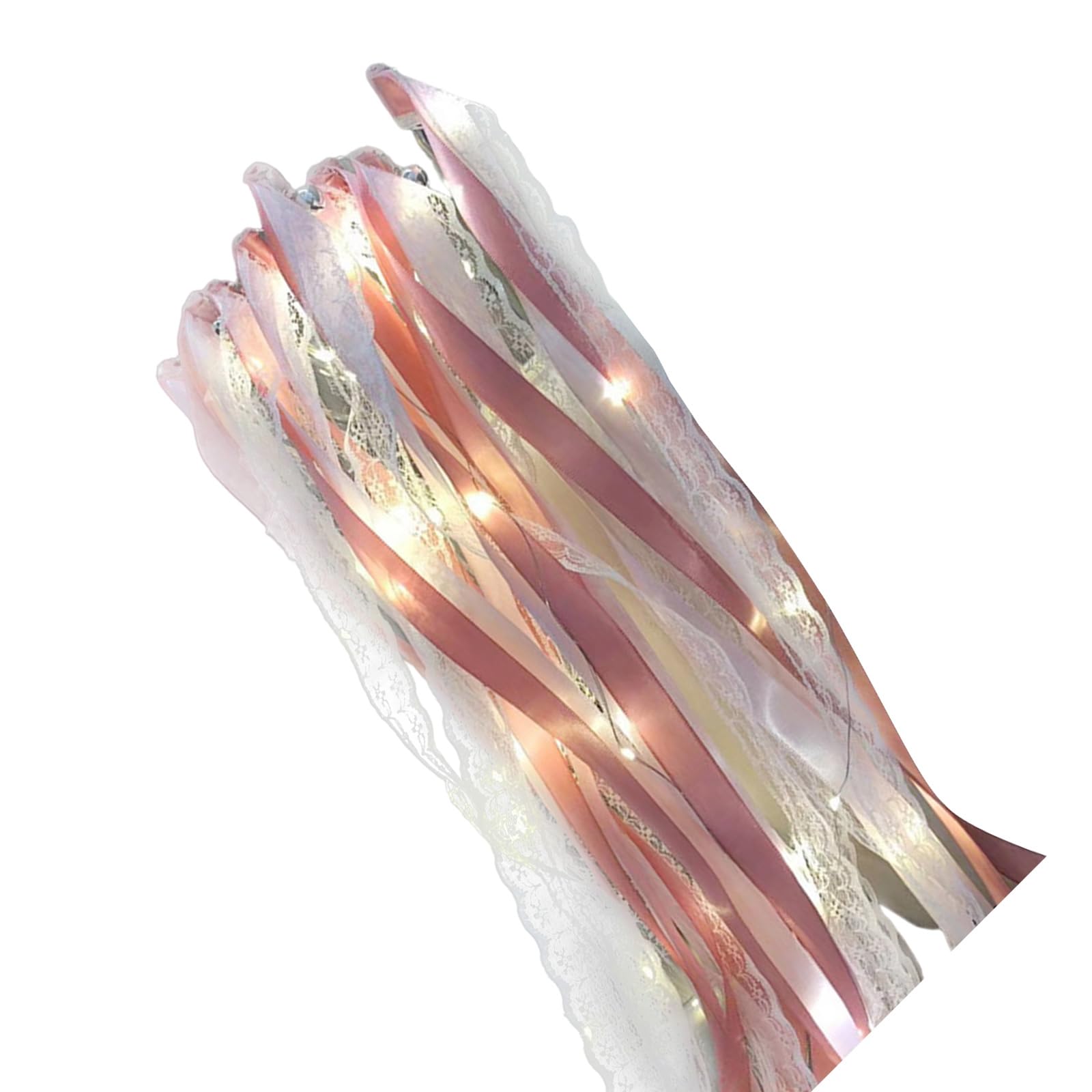 Buxuaaaa Vibranting Designs Party Streamers with Bells 10 Packs Fashion Accessory for Weddings Supplies and Festival Occasion Party Glowing Ribbon